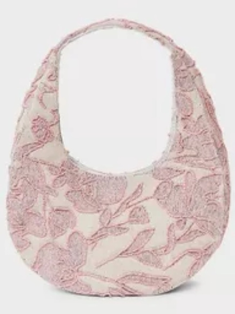 A New Day Mini Beaded Crescent Handbag